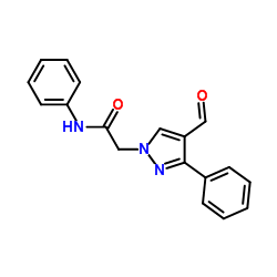 2-(4-Formyl-3-phenyl-1H-pyrazol-1-yl)-N-phenylacetamide结构式