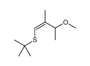 1-tert-butylsulfanyl-3-methoxy-2-methylbut-1-ene Structure