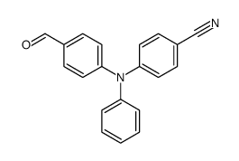 4-(N-(4-formylphenyl)anilino)benzonitrile结构式
