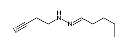 3-(2-pentylidenehydrazinyl)propanenitrile结构式