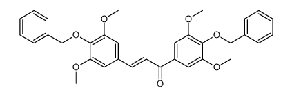 1,3-bis(3,5-dimethoxy-4-phenylmethoxyphenyl)prop-2-en-1-one Structure