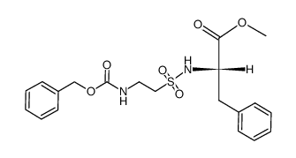 benzyloxycarbonyl-tauryl-L-phenylalanine methyl ester结构式