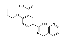 2-propoxy-5-(pyridin-3-ylmethylcarbamoyl)benzoic acid Structure