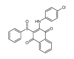 2-(benzenesulfinyl)-3-(4-chloroanilino)naphthalene-1,4-dione Structure