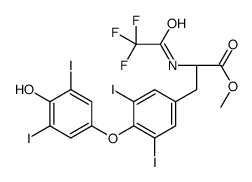 (S)-METHYL 3-(4-(4-HYDROXY-3,5-DIIODOPHENOXY)-3,5-DIIODOPHENYL)-2-(2,2,2-TRIFLUOROACETAMIDO)PROPANOATE structure