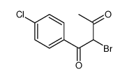 2-bromo-1-(4-chlorophenyl)butane-1,3-dione Structure