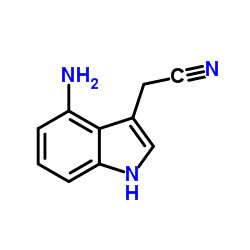 (4-Amino-1H-indol-3-yl)acetonitrile结构式