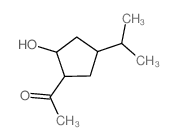 1-(2-hydroxy-4-propan-2-yl-cyclopentyl)ethanone Structure