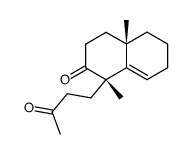 (1S,4aS)-1,4a-dimethyl-1-(3-oxobutyl)-3,4,4a,5,6,7-hexahydronaphthalen-2(1H)-one结构式