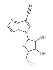 5H-Imidazo[1,2-b]pyrazole-7-carbonitrile,5-b-D-ribofuranosyl- Structure