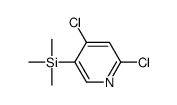 2,4-Dichloro-5-(trimethylsilyl)pyridine Structure