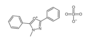 3-methyl-2,5-diphenyl-1,3,4-oxadiazol-3-ium,perchlorate结构式