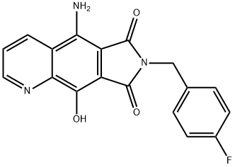 5-Amino-7-(4-fluorobenzyl)-9-hydroxy-6H-pyrrolo[3,4-g]quinoline-6,8(7H)-dione图片