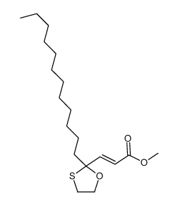 methyl 3-(2-dodecyl-1,3-oxathiolan-2-yl)prop-2-enoate Structure