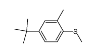 2-Methyl-4-tert.-butyl-thioanisol Structure