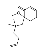 4-(2,2-dimethylhex-5-enyl)-4-methoxy-3-methylidenecyclohexene Structure