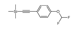 2-[4-(difluoromethoxy)phenyl]ethynyl-trimethylsilane Structure