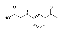 Glycine, N-(3-acetylphenyl)结构式
