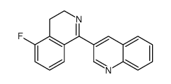 3-(5-fluoro-3,4-dihydroisoquinolin-1-yl)quinoline结构式