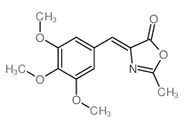 (4Z)-2-methyl-4-[(3,4,5-trimethoxyphenyl)methylidene]-1,3-oxazol-5-one Structure