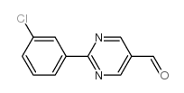 2-(3-chlorophenyl)pyrimidine-5-carbaldehyde Structure