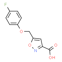 5-[(4-Fluorophenoxy)methyl]isoxazole-3-carboxylic acid structure