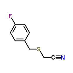 [(4-Fluorobenzyl)sulfanyl]acetonitrile Structure