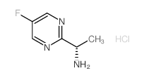 (S)-1-(5-FLUOROPYRIMIDIN-2-YL)ETHANAMINE HYDROCHLORIDE Structure