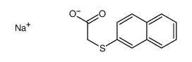 sodium (2-naphthylthio)acetate Structure