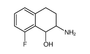 1-Naphthalenol, 2-amino-8-fluoro-1,2,3,4-tetrahydro Structure