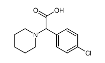 1-Piperidineacetic acid, α-(4-chlorophenyl)结构式