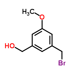 [3-(Bromomethyl)-5-methoxyphenyl]methanol Structure