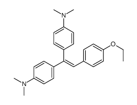 4-[1-[4-(dimethylamino)phenyl]-2-(4-ethoxyphenyl)ethenyl]-N,N-dimethylaniline结构式