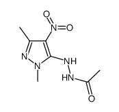N'-(1,3-dimethyl-4-nitro-1H-pyrazol-5-yl)acetohydrazide结构式