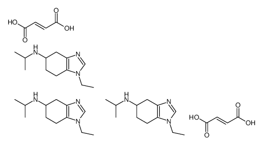 (E)-but-2-enedioic acid,1-ethyl-N-propan-2-yl-4,5,6,7-tetrahydrobenzimidazol-5-amine Structure
