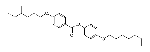 (4-heptoxyphenyl) 4-(4-methylhexoxy)benzoate Structure