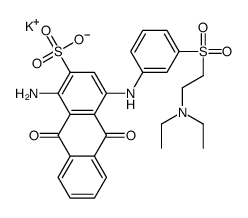 1-amino-4-[3-[[2-(diethylamino)ethyl]sulphonyl]anilino]-9,10-dihydro-9,10-dioxoanthracene-2-sulphonic acid, potassium salt结构式