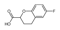 外消旋-6-氟-3,4-二氢-2H-1-苯并吡喃-2-羧酸乙酯结构式