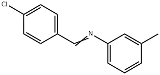 n-(4-chlorobenzylidene)-m-toluidine结构式