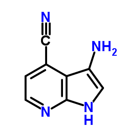 3-Amino-1H-pyrrolo[2,3-b]pyridine-4-carbonitrile structure