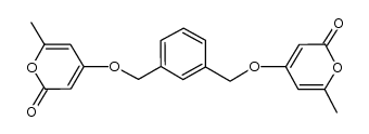 6,6'-dimethyl-4,4'-[1,3-bis(methylenoxy)phenylene]-di-2-pyrone Structure