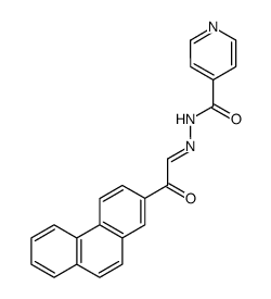 oxo-phenanthren-2-yl-acetaldehyde isonicotinoylhydrazone结构式