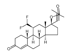 11β-difluoromethyl-17β-hydroxy-17α-propynylestr-4-en-3-one 17-acetate Structure