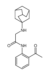 2'-{[2-(1-adamantylamino)acetyl]amino}acetophenone Structure