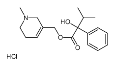 MANDELIC ACID, alpha-ISOPROPYL-, 1-METHYL-1,2,5,6-TETRAHYDRO-3-PYRIDYL METHYL EST Structure