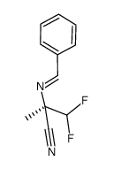 (R)-2-(benzylideneamino)-2-difluoromethylpropionitrile结构式