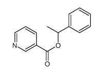 1-phenylethyl pyridine-3-carboxylate Structure
