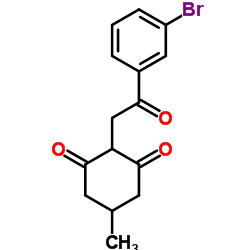 2-[2-(3-Bromophenyl)-2-oxoethyl]-5-methyl-1,3-cyclohexanedione Structure