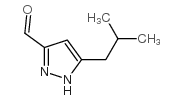 5-ISOBUTYL-1H-PYRAZOLE-3-CARBALDEHYDE Structure