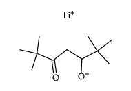 lithium salt of 5-hydroxy-2,2,6,6-tetramethyl-3-heptanone结构式